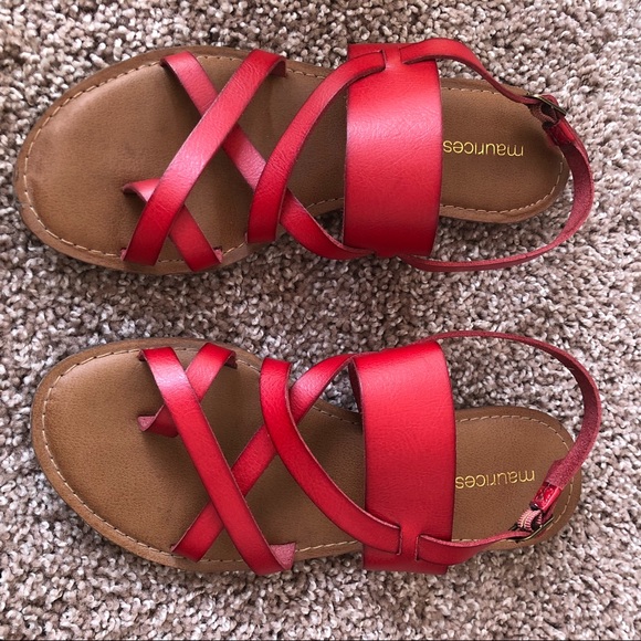 Maurices Shoes - 3for&$15 Maurices Red  sandals